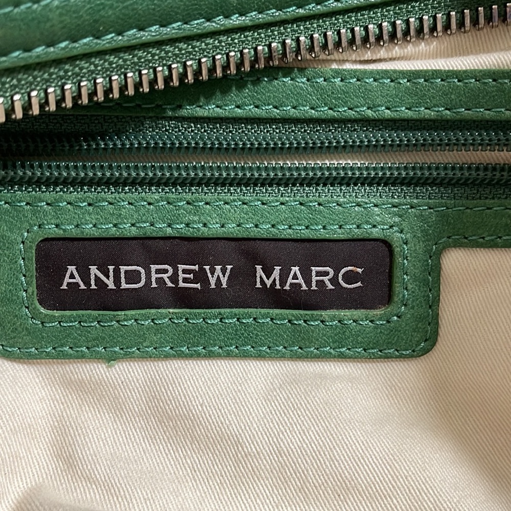 Green Andrew Marc leather bag - Picture 4 of 12